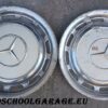 Coppia Vintage Copricerchi Bianchi Mercedes W108 - 109 - W111 - 113 - immagine 3